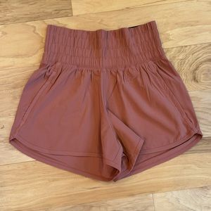 Abercrombie YPB Ultra High Rise MotionTek Unlined Workout Shorts Copper XS - NWT